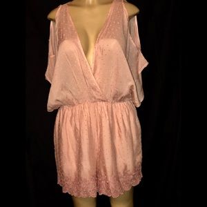 30%OFF Brand New Embroidered Lace Dot Mesh Romper